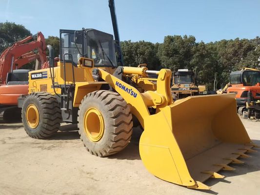 Japan WA380-3 Used Komatsu Wheel Loaders Long Lasting Easy Maintenance