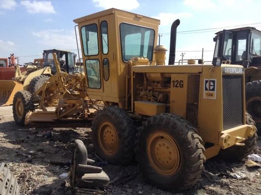 Heavy Duty 12G Used Caterpillar Motor Grader Noise Reduction Easy Operation