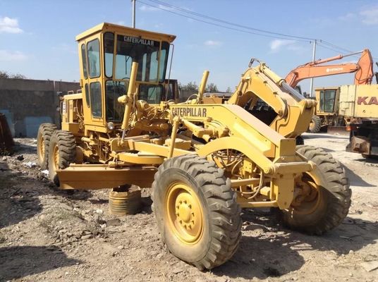 Heavy Duty 12G Used Caterpillar Motor Grader Noise Reduction Easy Operation