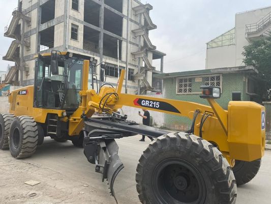 High Speed XCMG GR215 Second Hand Grader Fuel Efficiency For Construction