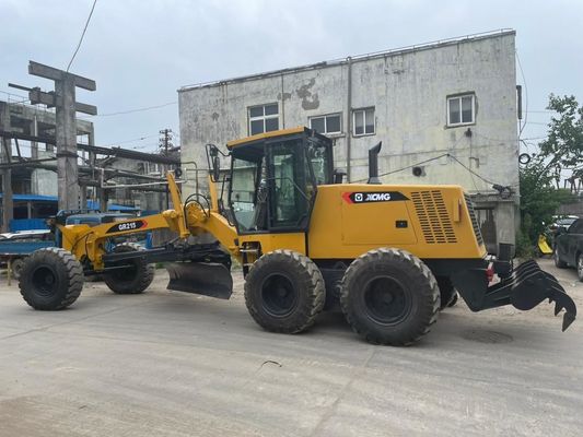 High Speed XCMG GR215 Second Hand Grader Fuel Efficiency For Construction