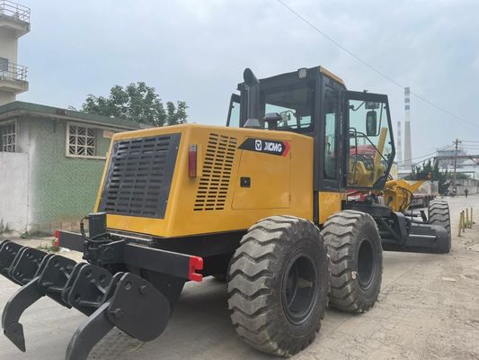 High Speed XCMG GR215 Second Hand Grader Fuel Efficiency For Construction