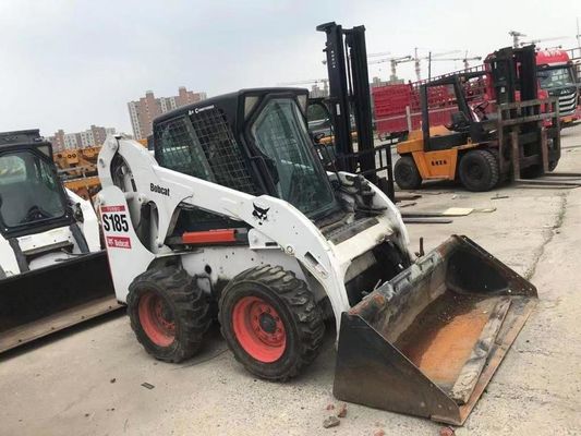 Original Color S185 Used Bobcat Skid Loaders Safety Operation In Good Condition