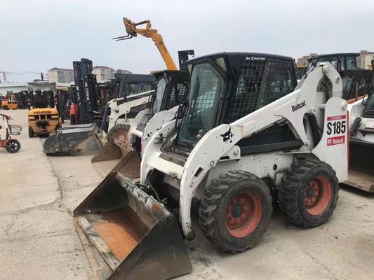 Original Color S185 Used Bobcat Skid Loaders Safety Operation In Good Condition