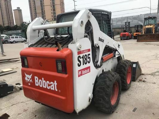 Original Color S185 Used Bobcat Skid Loaders Safety Operation In Good Condition