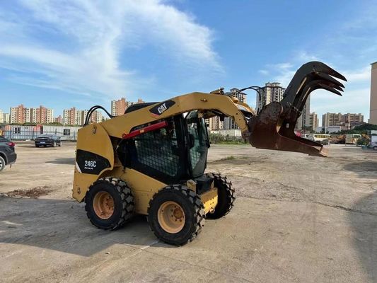 CAT 246C Original Color Used Skid Steer Loader Safety And Accuracy In Good Condition