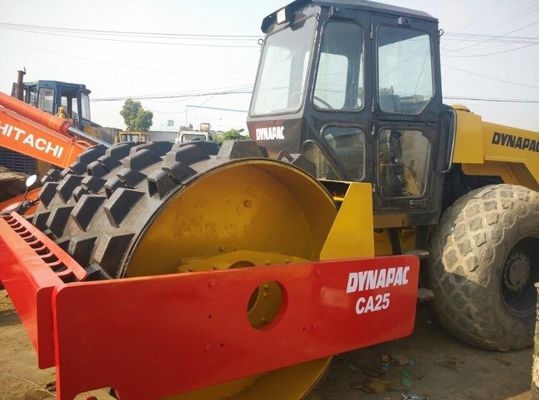 Used CA25 Dynapac Single Drum Roller Stable Operation With Sheep Foot