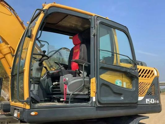 Hyundai R150W-9 Used Wheel Excavator 2015 High Precision For Building