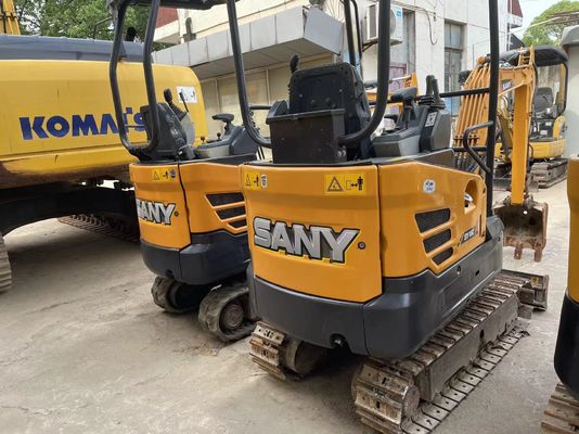 Used SANY SY16C Mini Excavator Smooth Operation For Working In Garden