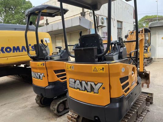 Used SANY SY16C Mini Excavator Smooth Operation For Working In Garden