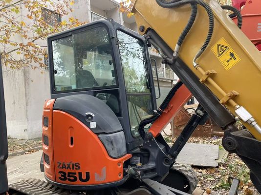 Original Japan Used Hitachi ZX35U-5N Mini Excavator In Excellent Condition/Used Japanese Mini Excavator With Swing Arm And EPA Engine