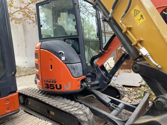 Original Japan Used Hitachi ZX35U-5N Mini Excavator In Excellent Condition/Used Japanese Mini Excavator With Swing Arm And EPA Engine