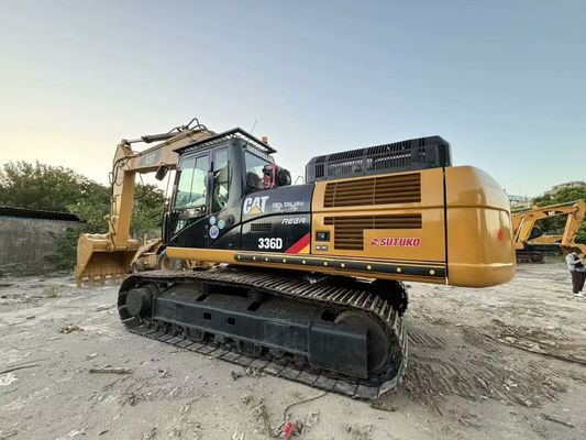 Used Crawler Caterpillar 336D Excavator Repaint Color 36 Tons For Mining