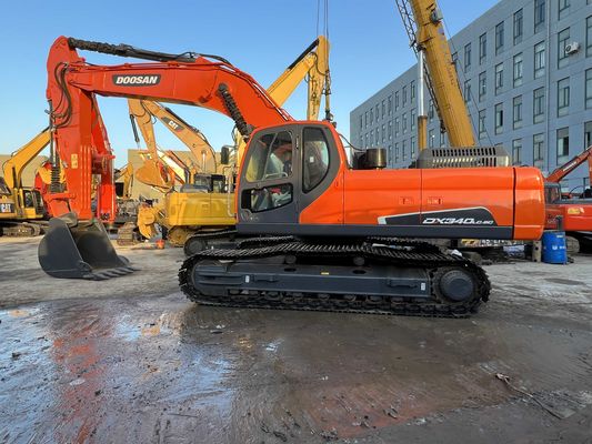 Repaint Color Used Doosan DX340LC-9C Crawler Excavator In Excellent Condition