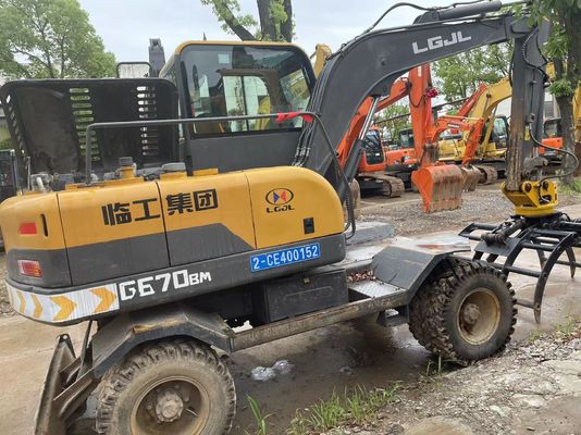 2018 Year Used SDLH LG670BM Wheel Excavator With Hydraulic Climp