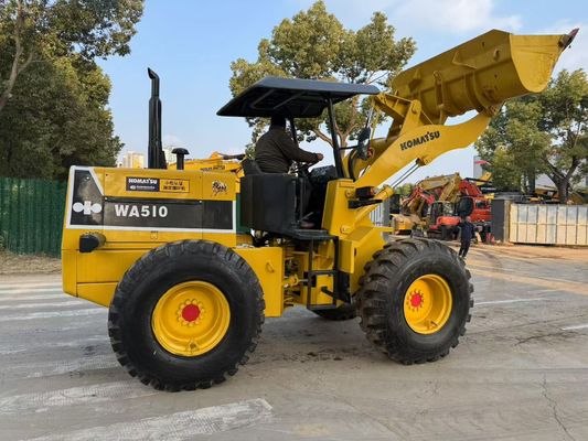 Original Japan Used Komatsu WA510 Mini Wheel Loaders Working In Good Condition