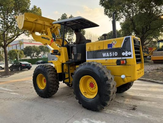 Original Japan Used Komatsu WA510 Mini Wheel Loaders Working In Good Condition