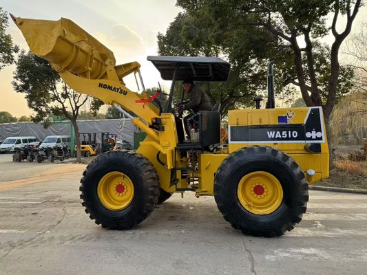 Original Japan Used Komatsu WA510 Mini Wheel Loaders Working In Good Condition