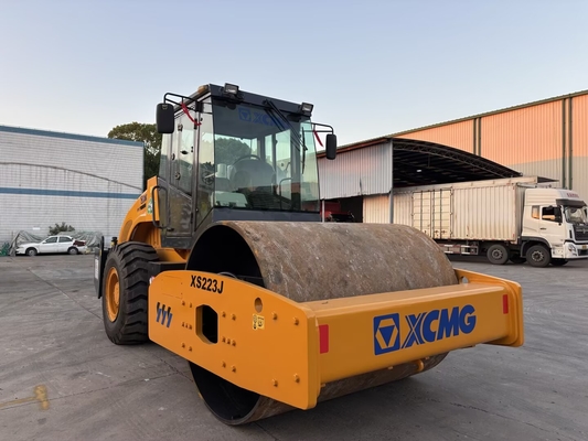 Used XCMG XS223J Single Drum Compactor Easy Operation And Good Condition
