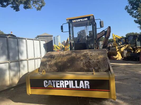Original Japan Used Caterpillar CS-683E Single Drum Road Roller In Excellent Condition