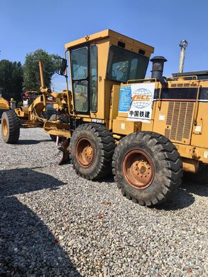 Original Color Used CAT 140H Motor Grader With Adaptable Blade Movement