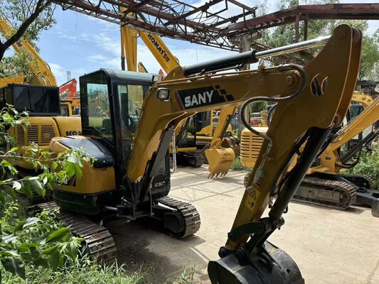 Used SANY SY35U Mini Excavator Smooth Operation For Working In Garden