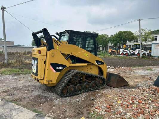 Original USA Used CAT 257B2 Crawler Skid Steer Loader In Excellent Condition