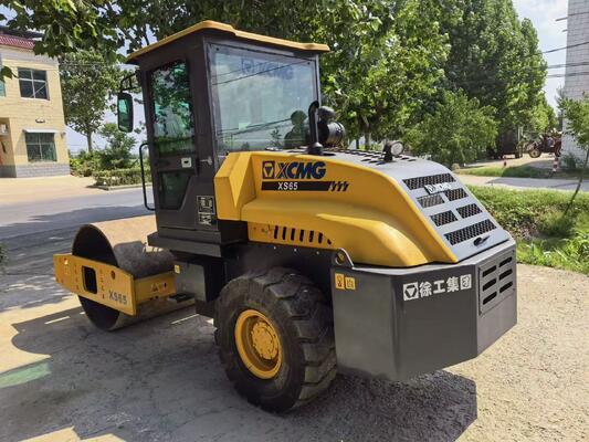 Few Working Hours Road Roller/Used XCMG XS65 Single Drum Compactor In Excellent Condition