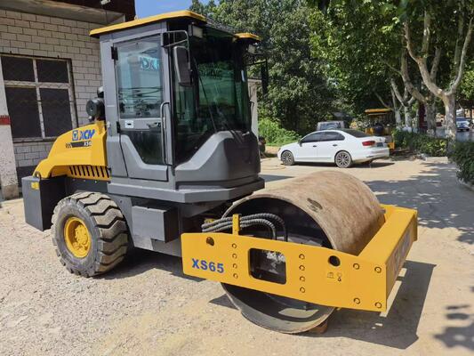 Few Working Hours Road Roller/Used XCMG XS65 Single Drum Compactor In Excellent Condition