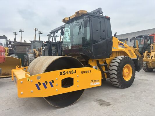 Original China Used XCMG XS143J Single Drum 14 Compactor In Good Condition