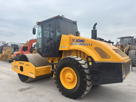 Original China Used XCMG XS143J Single Drum 14 Compactor In Good Condition
