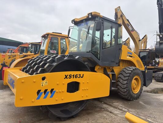 Used XCMG XS163J Single Drum Road Roller With Sheepfoot For Hot Sale
