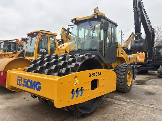 Used XCMG XS163J Single Drum Road Roller With Sheepfoot For Hot Sale