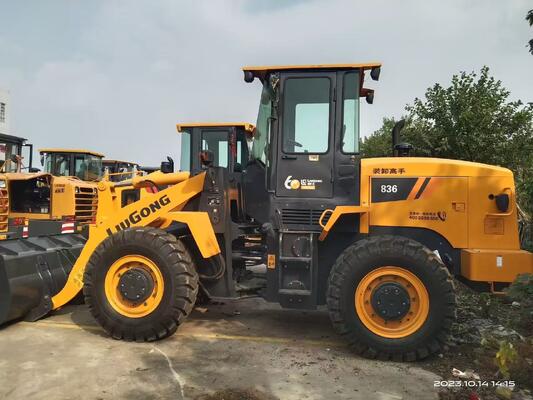 Rated Loader 3 Tons Used Liugong CLG836 Wheel Loader In Excellent Condition