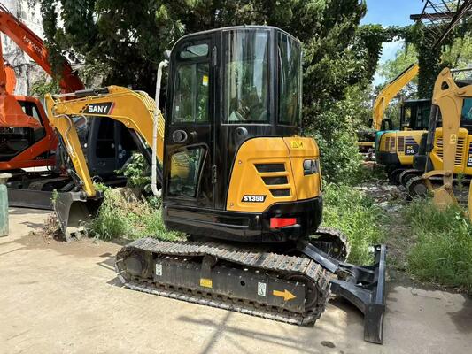 Used SANY SY35U Mini Excavator Smooth Operation For Working In Garden