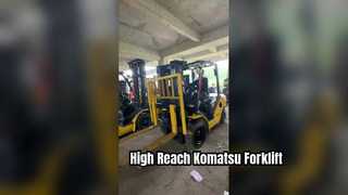 Veja por que escolher a empilhadeira Komatsu de 3 toneladas usada no Japão original com 3 estágios e 4,5 metros de altura de elevação