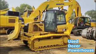 Watch: 6 Way Blade Used Crawler Mounted Bulldozer CAT D5K XL Original Color Showcase
